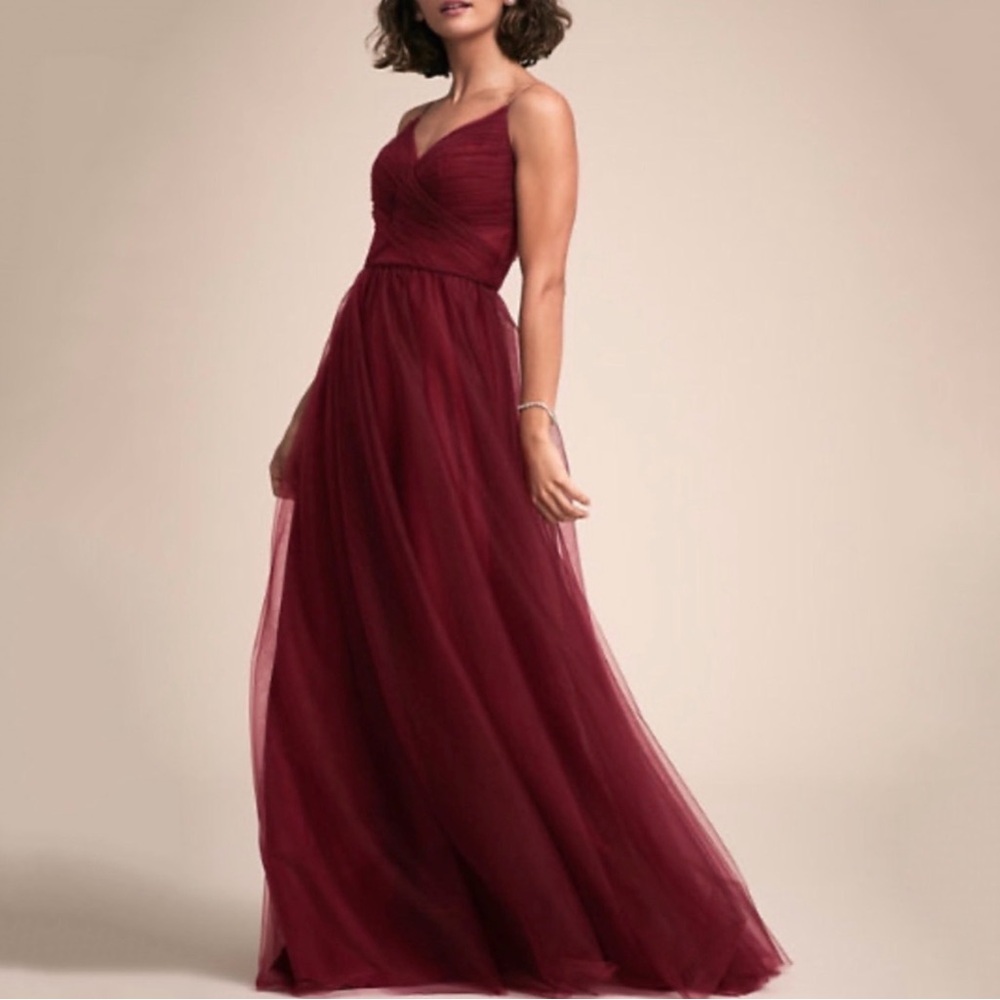 BHLDN Burgundy Maxi Dress